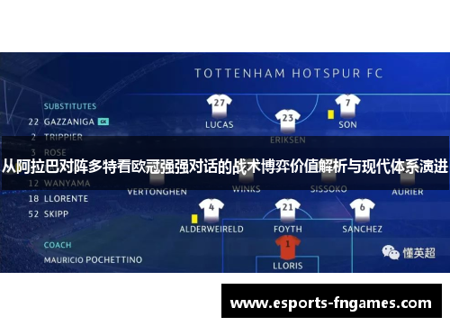 从阿拉巴对阵多特看欧冠强强对话的战术博弈价值解析与现代体系演进